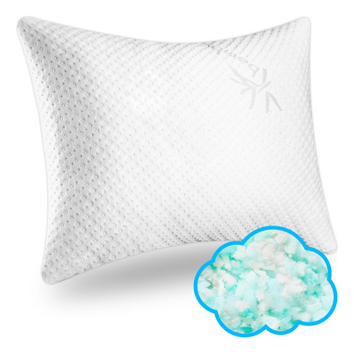 Almohada Hipoalergénica De Espuma Viscoelástica Con Fibras