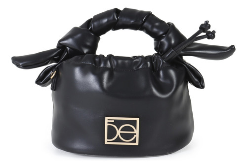 Bolsa Bucket Para Mujer Cloe Con Jareta Color Negro