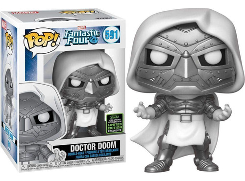 Pop 2020 Eccc Exclusivo Compartido 591 Dr. Doom (blanco)