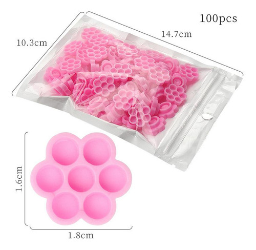 3 X 3-4 Pacotes 100 Pcs Extensões De Cílios Cola 3 Pecas