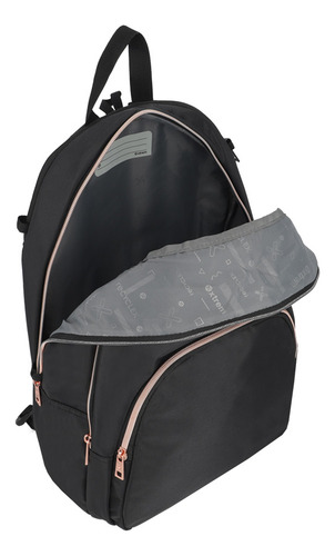 Mochila Notebook Xtrem Kansas 5xt Negro/rose Gold 15 Color Negro