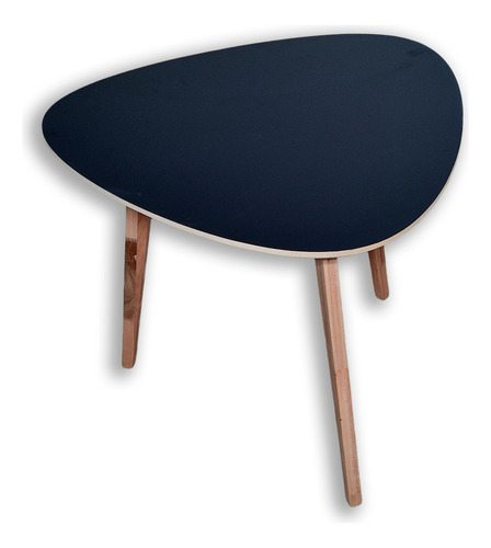 Mesa Comedor Púa Gota Diseño Escandinava Nordica Negro Marrón