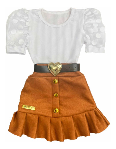 Conjunto Feminino Infantil Mini Diva Moda Tendência Verão 