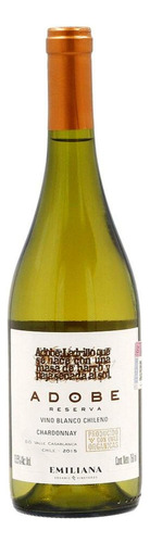 Vino Blanco Adobe Reserva Chardonnay Organico 750 Ml