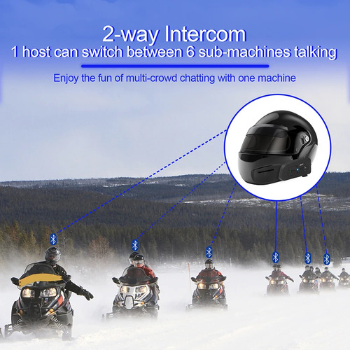 Auriculares Bluetooth Con Intercomunicador Para Casco De Mot