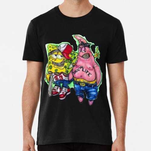 Remera Gracioso Gángster Bob Esponja (15) Algodon Premium