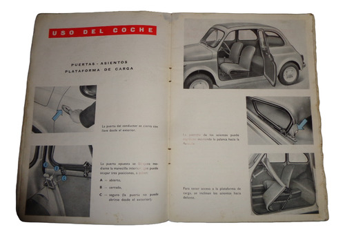 Fiat 500 Tipo 110 1957 Manual De Empleo Y Cuidados (Usado)