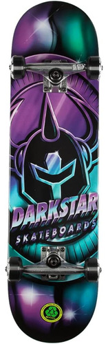 Darkstar Skateboard Complete Anodize Aqua / Purple 8.0  Ensa