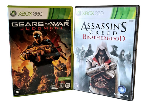 Jogo Assassins Creed Brotherhood Xbox 360 +gears Of War Judg (Usado)