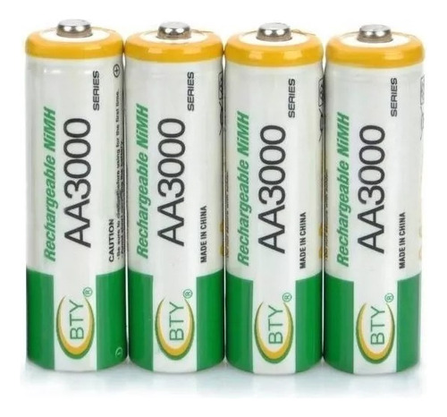 Baterías Recargables Aa Bty / 3000mah 1.2 V 'par'