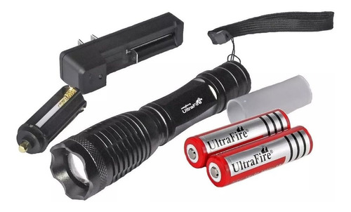 Kit Nueva Linterna Led Ultrafire 2000 Lumens Recargable Zoom