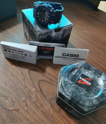 Reloj G-shock (ga 900) Azul Con Naranja (como Nuevo) 