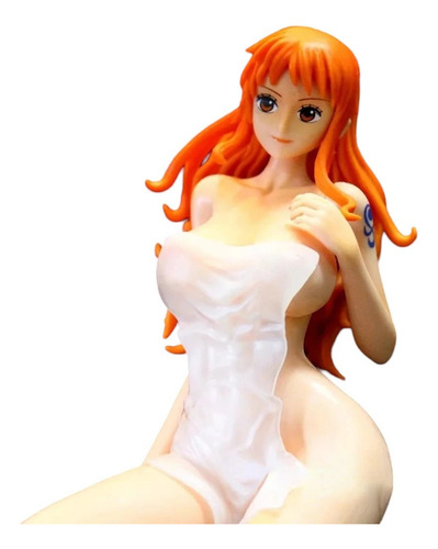 Figura De Acción Nami Con Toall Removible One Piece 25cm