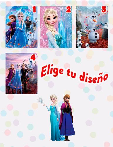 Dulceros Fiesta Morralitos Frozen Personalizado 70 Pzs