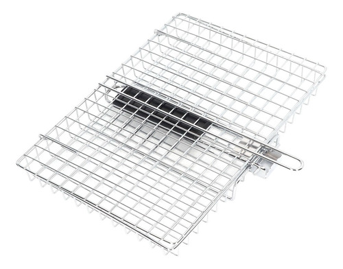 Cesta Para Asar A La Parrilla, Plegable, De Acero Inoxidable