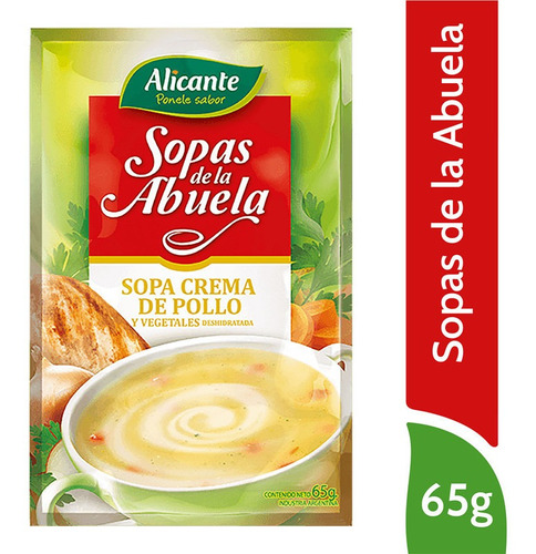 Alicante Sopas De La Abuela Cremosa Pollo Y Arvejas X 65 Gr