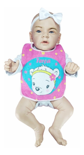 Imagem 2 de 6 de Boneca Bebe Realista Recem Nascida Toda Em Vinil Siliconado