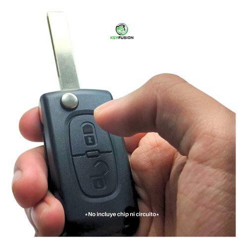 Carcasa Llave Control Peugeot 207 307 308 407 408 2 Botones