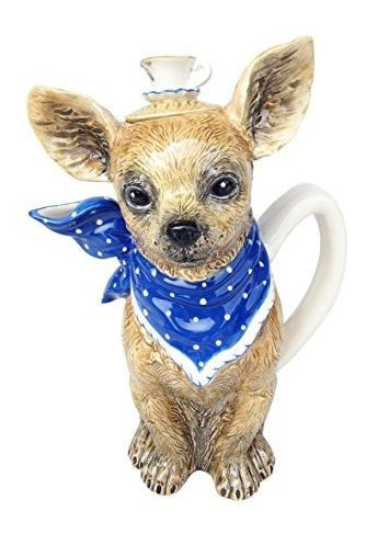 Blue Sky Ceramic 17275 Té Con Tetera Diddy Dog, 7.75  X7  X1