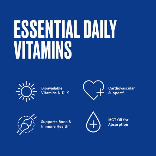Suplemento Bulletproof Vitamins A-d-k En Cápsulas Blandas, 3