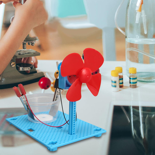 3 Kits De Motor Eléctrico De Hoja De Ventilador De Juguete