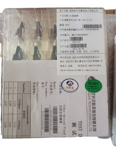 Imagen 2 de 4 de Atenuadores Fibra Óptica Blister : Oat-hf-135-lc