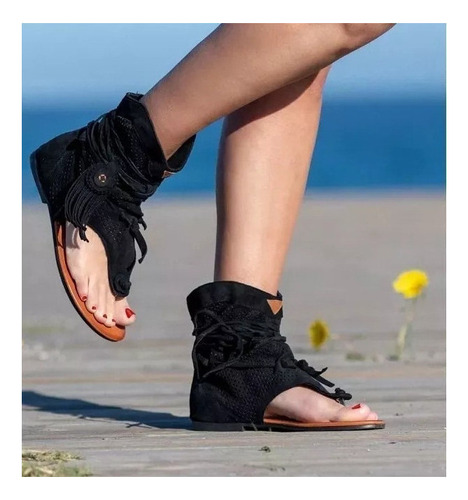 Sandalias De Playa Romanas, Sandalias Y Botas De Mujer