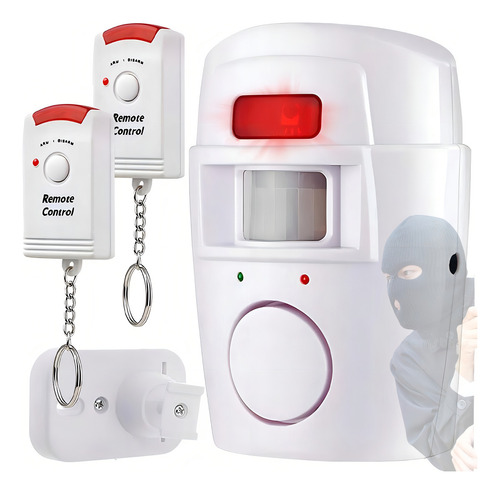 Kit Alarme Residencial Sensor De Presença S/ Fio Sirene