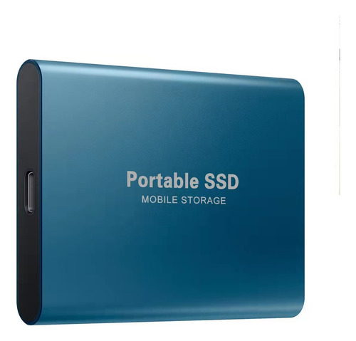 Disco Duro Portátil Ssd De Alta Velocidad De 3 Tb, Color Azu
