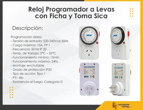 Reloj timer mecanico hotsell