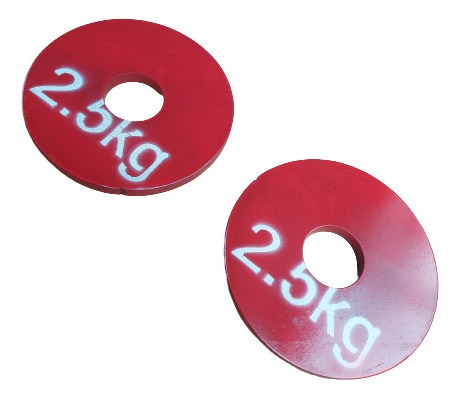 Par De Discos Olimpicos Fraccionados De Acero. (2.5 Kilos)