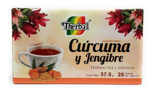 Te Curcuma Y Jengibre Therbal 25 Sobres