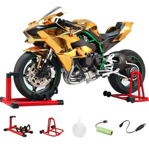A Kawasaki Ninja H2r Amarillo 1:6 Coleccionable