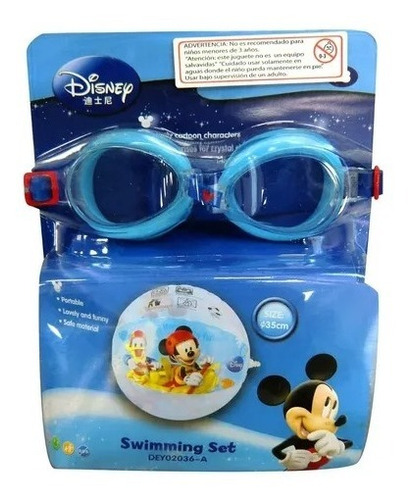 Lente +pelota Inflable Para Agua Mickey 