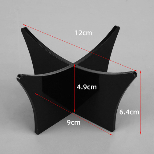 5 X 6 Soportes Acrílicos Para Exhibición De 5 Piezas