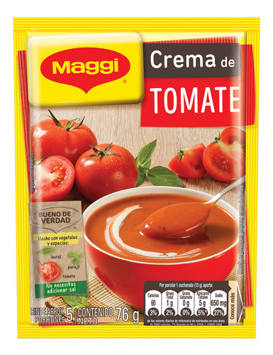 Crema De Tomate Gourmet Maggi 76gr