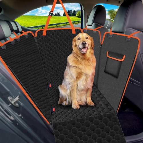 Funda De Asiento De Coche Mancro Dog Para Asiento Trasero, I