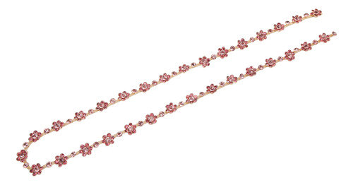 Cadena De Flores Con Apliques De Diamantes De Imitación De 1
