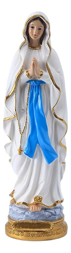 Estátua Da Virgem Maria Pintada À Mão Abençoada