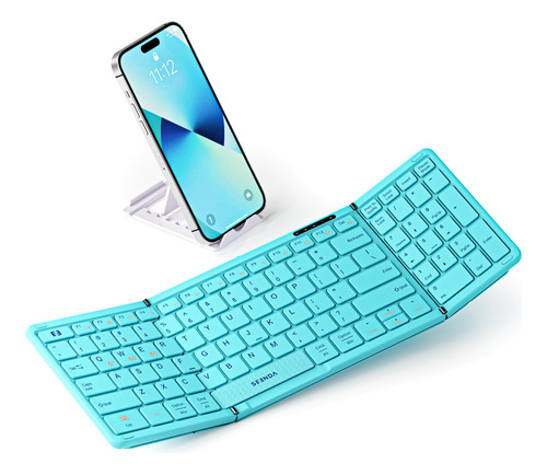 Seenda Teclado Bluetooth Plegable Para Viajes, Teclado Plega