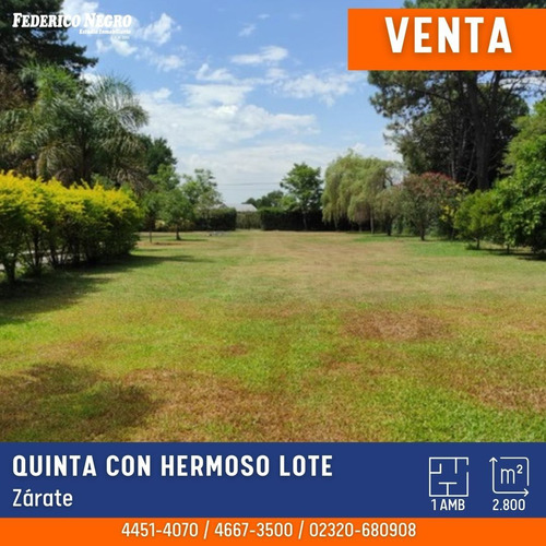 Quinta En Venta En Zárate