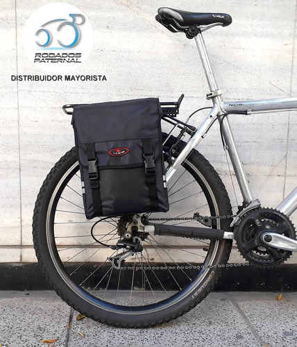 Imagen 4 de 10 de Alforja Bolso De Bicicleta Lateral 15lts Viaje Diario