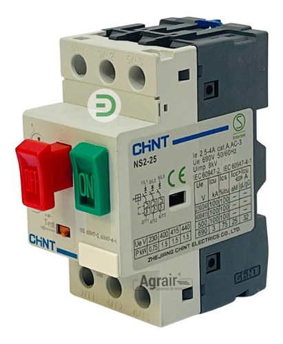 Imagen 2 de 2 de Guardamotor Chint/ Protector Para Eléctrico