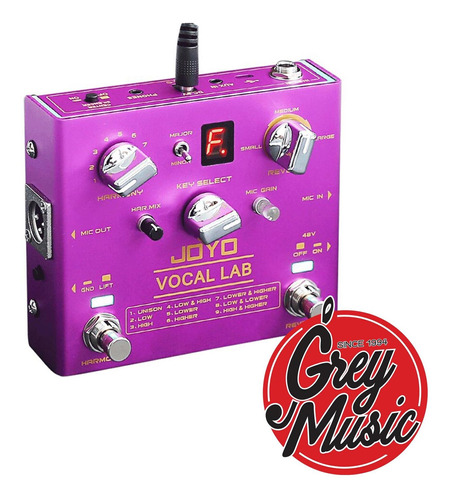 Pedal Joyo R-16 - R Serie  Vocal Lab  Efecto Armonía Vocal