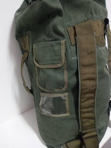 7k Mochila Bolso Grande Militar Ejercito En Lona Gruesa