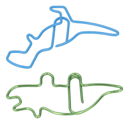 100 Clips De Papel Con Forma De Hipopótamo Y Dinosaurio, De