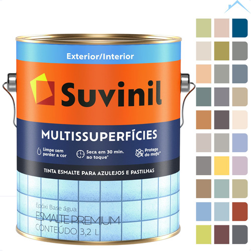 Tinta Epóxi Para Cozinhas E Banheiros 3,2l - Cores - Suvinil