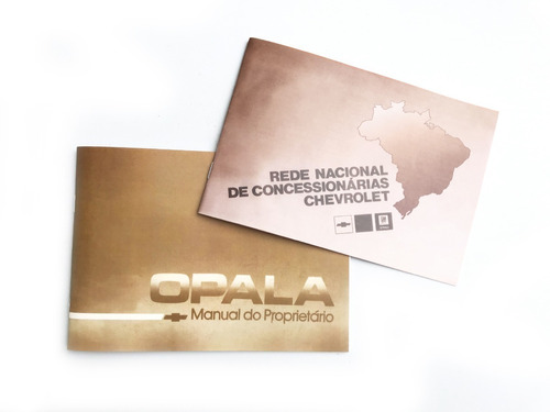 Manual Proprietário Opala Caravan 1989 1990 + Rede Nacional
