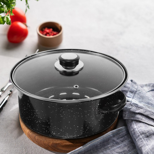 Sartén De Hierro Fundido Esmaltado Olla De Horno De Hierro F