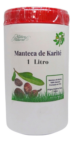 Manteca De Karité 1 Litro, Orgánica, + Regalo (africana)